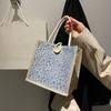 Women Handbag Floral Print Large Capacity Versatile Shoulder Bag Casual Everyday Bag Minimalist Tote Bag