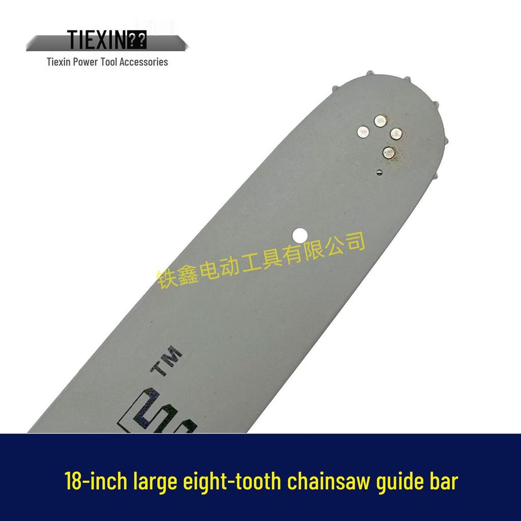 18-inch Gasoline Chainsaw Parts: Big Eight Guide Bar with Wheel for Logging, Model 08100