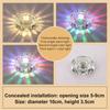 Modern Led Downlight Recessed Crystal Ceiling Lamp Surface Mounted Colorful Spot Lights For Living Room Corridor Bar Party Decor