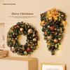 Christmas Rattan Wreath Ornament: Upside Down Door & Wall Hanging for Festive Decor & Photography