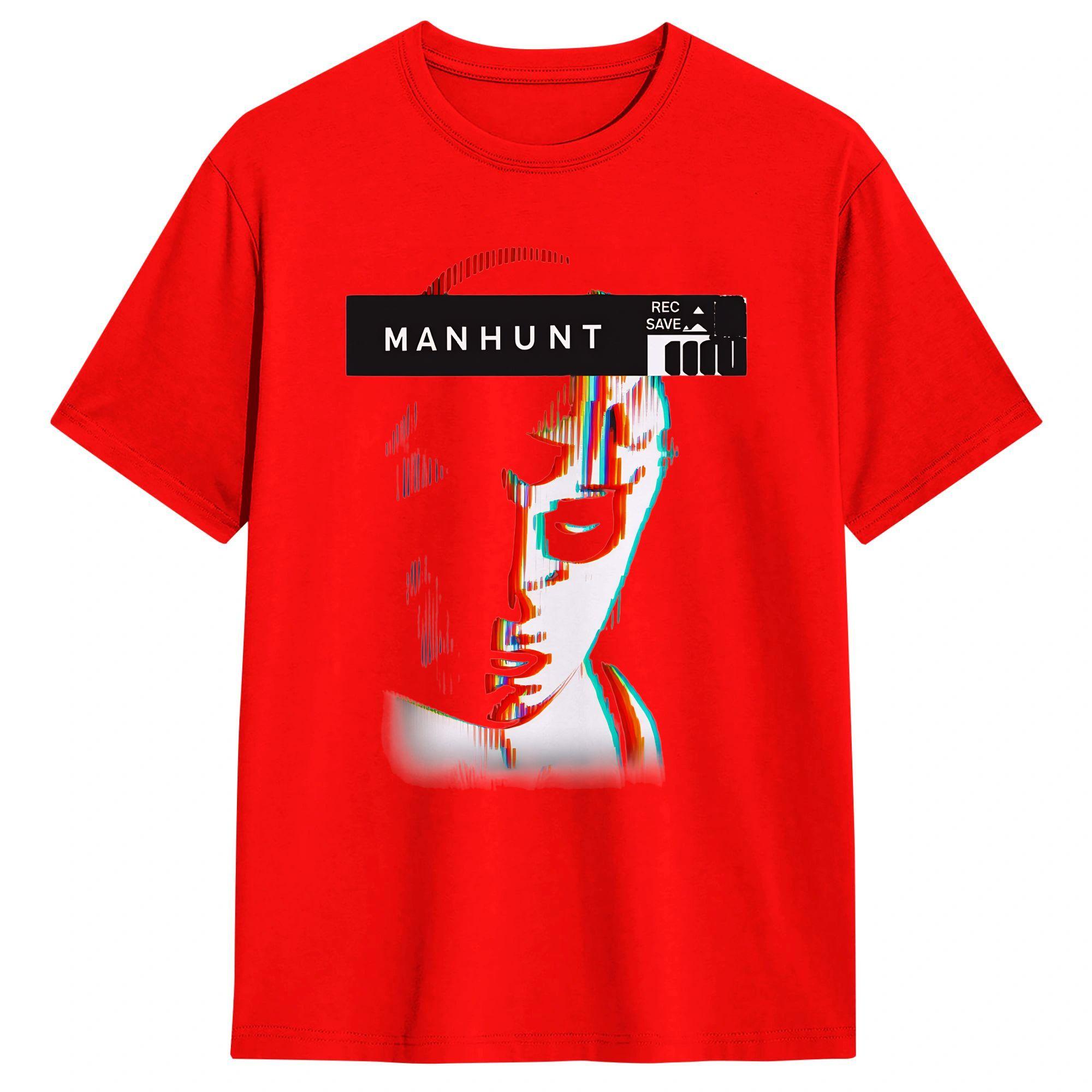 

Mens Manhunt Horror Game TShirts Cotton Clothes Summer Streetwear Short Sleeve T Shirt Crewneck Harajuku Print Tee Shirt S