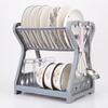 Storage Rack, Drain Rack, Bowl Rack, Kitchen Storage Rack, Double-Layer Dish Rack Storage Dish Drainer Dish Dryer Organizer Shel
