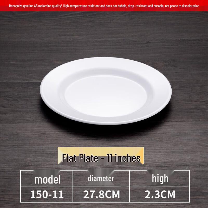 Commercial Melamine Square Dinner Plate