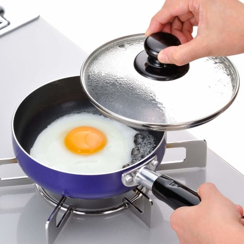 Wahei Freiz Small Frying Pan, 16cm, For Gas Fire Only, With Lid, Lunch Box, Small Cooking, PFOA Free, Fluororesin Processing