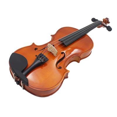 4Celsius4 Violin, EQ Electronic Violin with Vintage   Lacquer, Hand-carved   Wood Body, 6.35mm Joint Line, High Quality Strings and Bow, Viol
