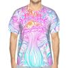 Mote 3D-trykt T-skjorte for menn Rund hals Kort erme Trendy Streetwear