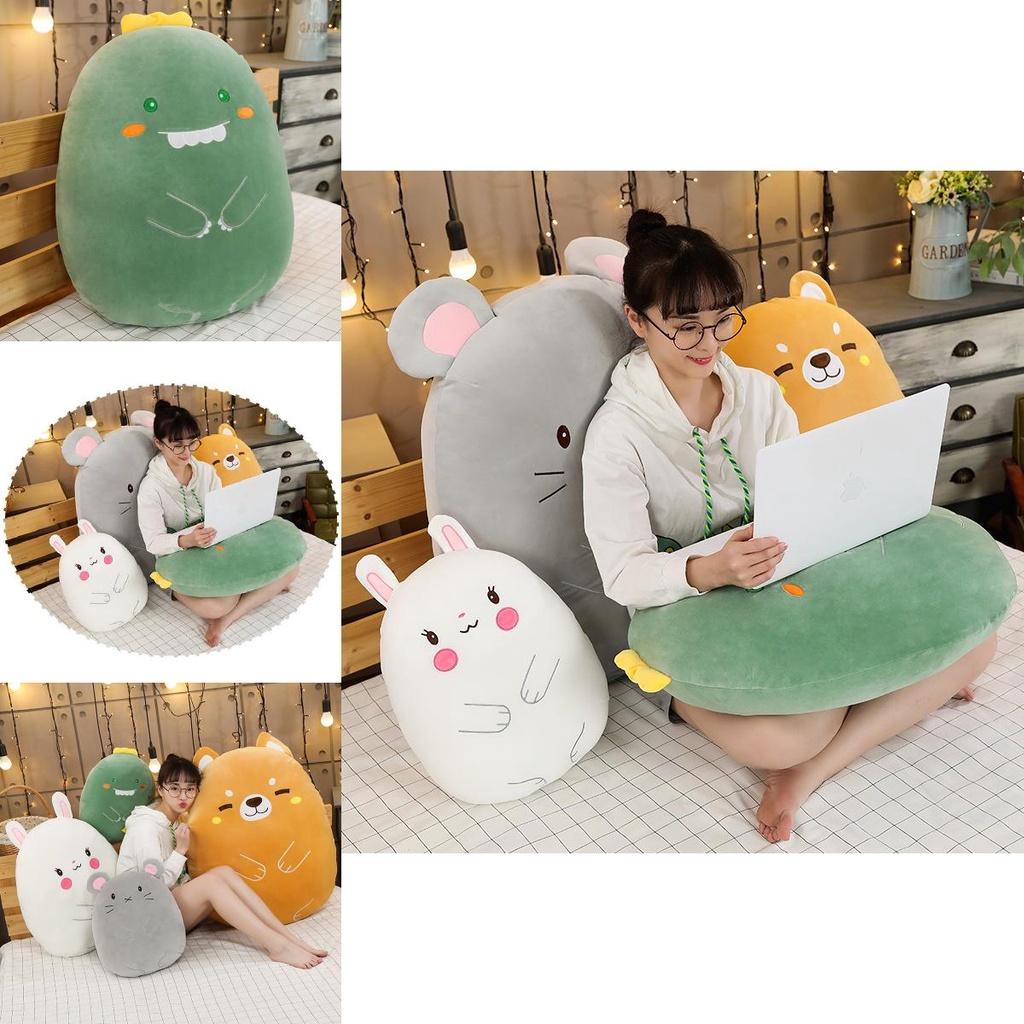 Cute Dinosaur Rabbit Pig Cartoon Animal Plush Toy Pillow For Girls Soft And Cuddly Stuffed Doll