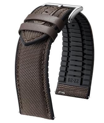 Correa de Reloj de Nailon Silicona 18mm 19mm 20mm 21mm 22mm Liberación Rápida Correa Híbrida de Lona y Goma Banda de Reloj de Repuesto para Hombres y Mujeres 9 Colores