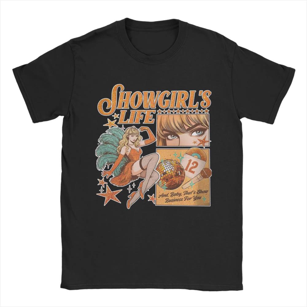 

Vintage The Life of A Showgirl Album T-Shirts for Men Women Round Neck Cotton T Shirts Tee Shirt Printing Clothing S