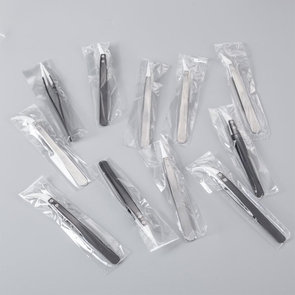 Pęsety Odporne na zużycie Wymienne narzędzia Antypoślizgowy uchwyt Lekkie Wyważone Zakrzywione Kleszcze Wysokiej Jakości Pokrycie