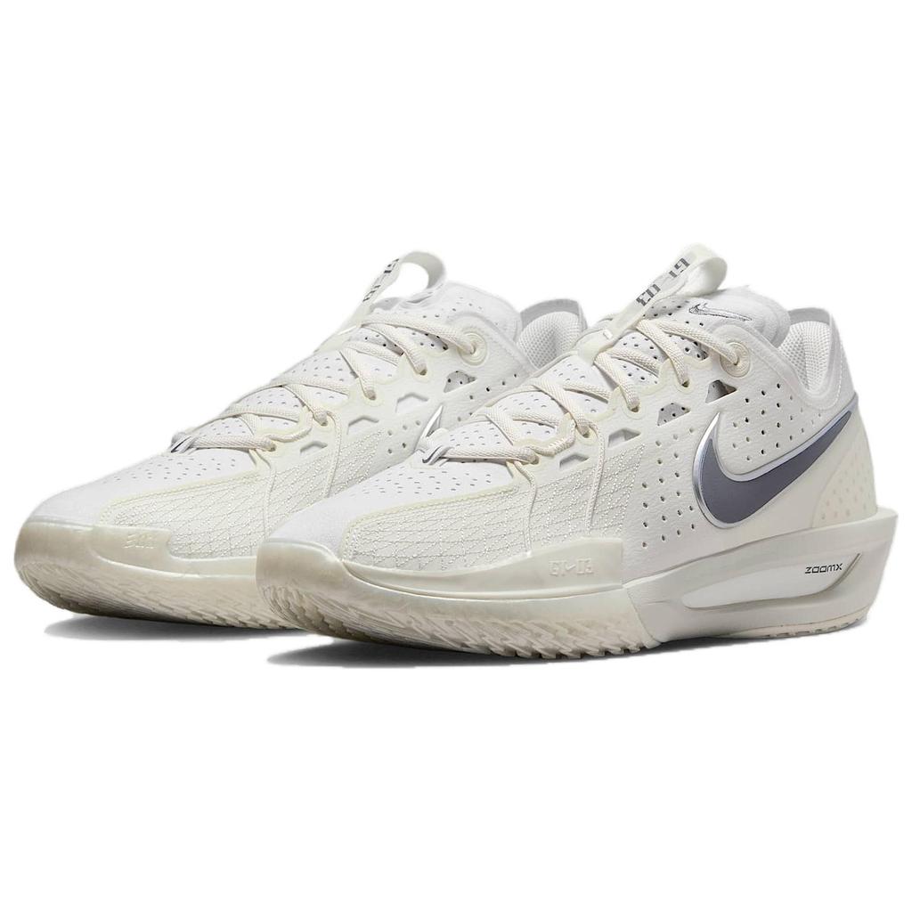 Nike GT. Nízké basketbalové boty Cut 3 proti skluzu a odolné proti opotřebení Pánské bílé basketbalové boty DV2918-106