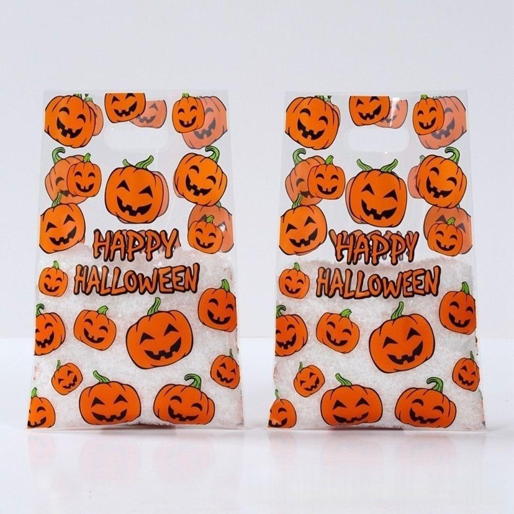 

25/50pcs Specter Pumpkin Gift Packing Bag Halloween Snack Bag New Candy Storage Bag Party Supplies 25pcs-A