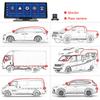 4K Ultra HD Wireless CarPlay Unit, Built-In Optical Sensor WiFi GPS Navigator + Dual Recording Vehicle Dashcam