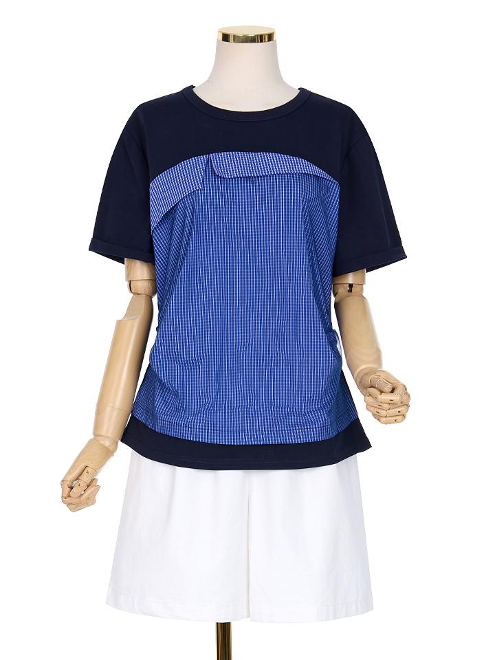 PAIGEFLYNN Mesh Layered Color Block T-Shirt_P6Bts065C