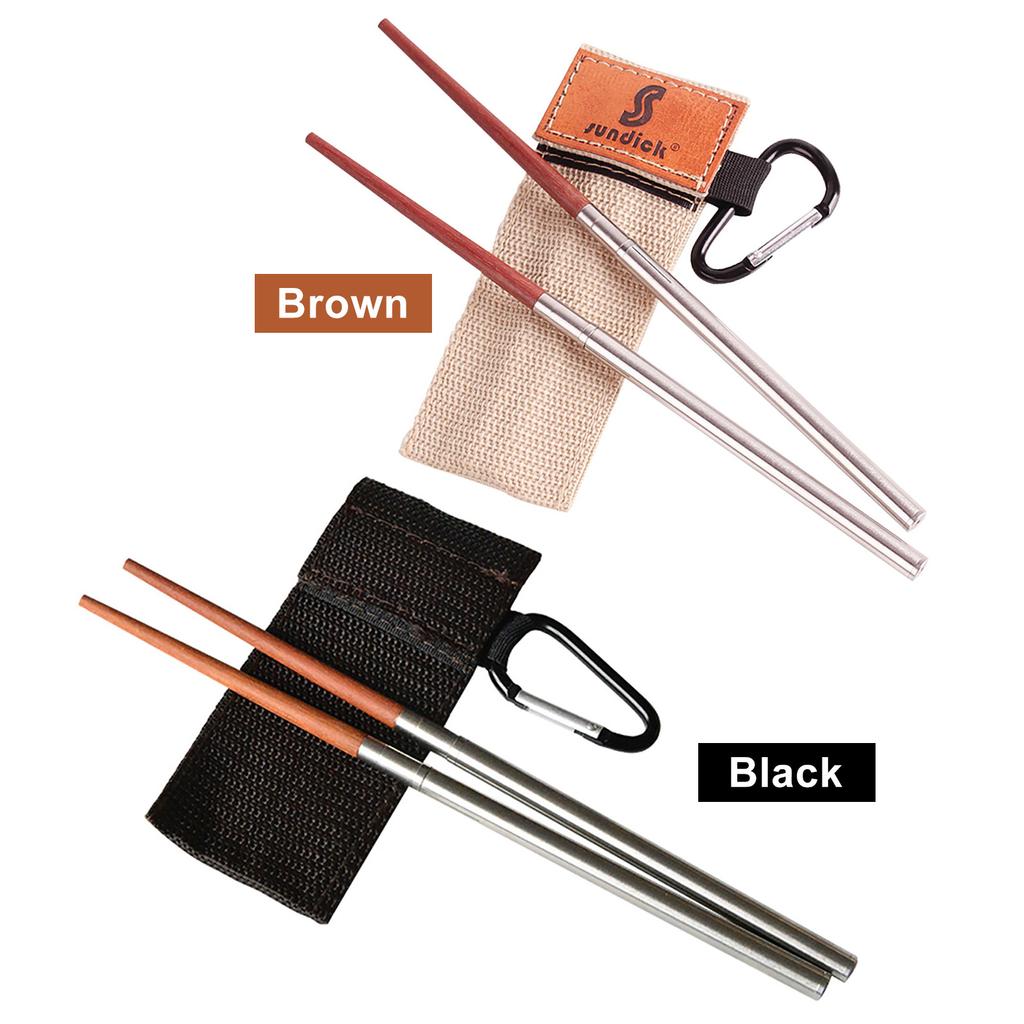 Retractable Chopsticks Ultralight Collapsible Travel Chopsticks with Storage Bag Camping Chopsticks Ergonomic for Outdoor Travel