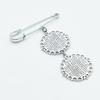 Blank Badge Pin Photo Frame Brooch Heat Transfer Blank Lapel Pin Alloy Material