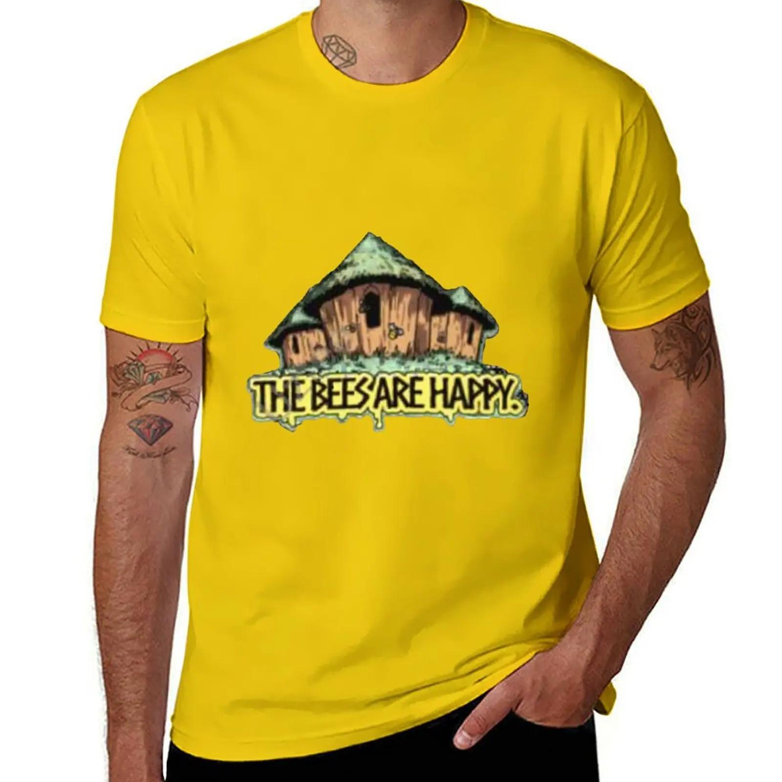 

Valheim Store The Bees Are Happy Hooded T-Shirt quick drying anime tshirt mens graphic t-shirts 3XL