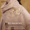 Shanghai Story 100% Wool Embroidered Scarf