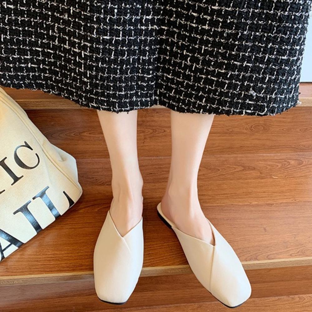 Women's Flat Slippers Wearing Outside Baotou Slippers Women Fashion Sandals for Women Shoes