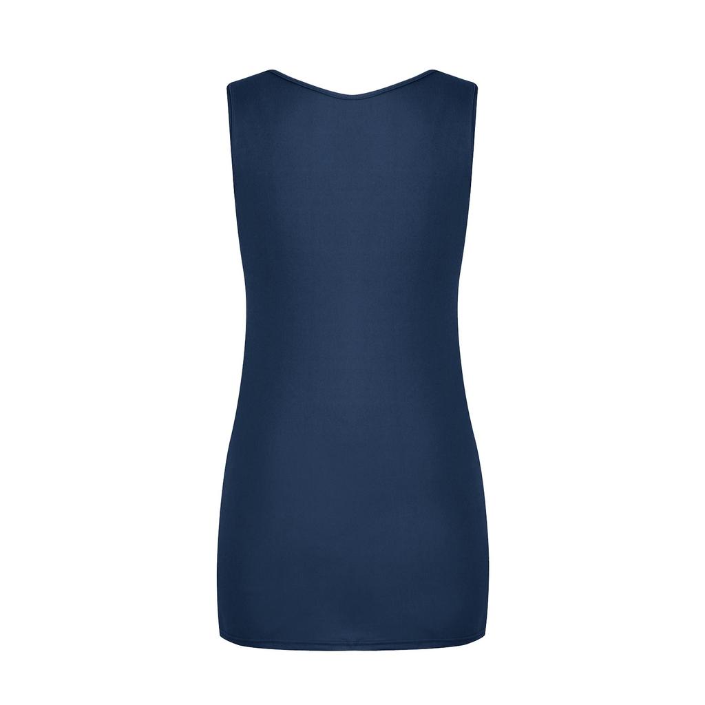 Women's Square Neck Sleeveless Fitted Dress with Straps for Summer