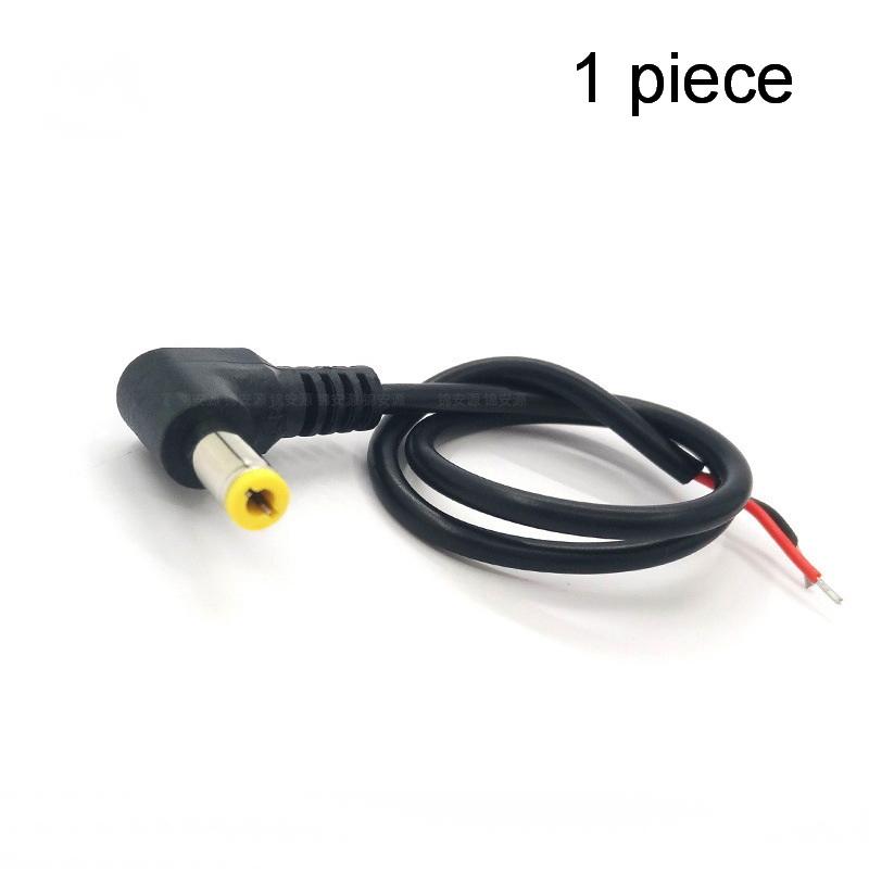 1/5Pcs Right Angled 90 Degree Power Cable 30Cm Dc Power Connector 5.5X2.5Mm/2.1Mm Male Plug Cable
