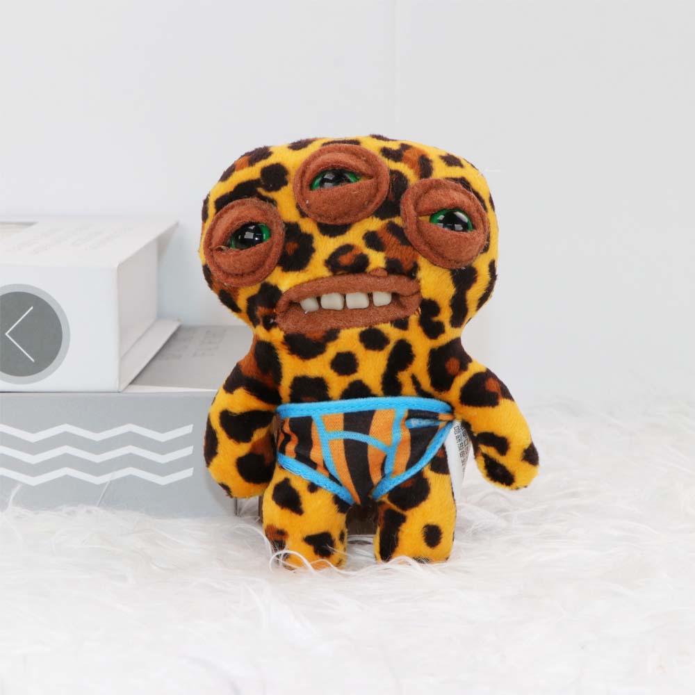 FUGG Keychain Plush Toy Pendant Doll Annoyed Alien Ugly Monster Key Ring Stuffed Peluche Doll Hanging Ornament Gifts