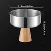 1Pc Dessert Cup Cafe Fruit Easy To Clean Ice Cream Bowl Hotel High Footed Stainless Steel Pudding