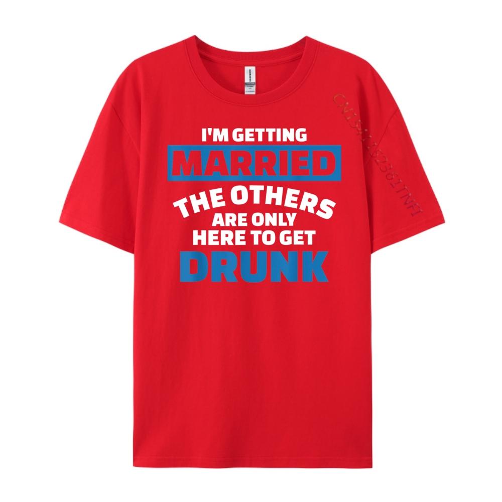 Im getting married the others get drunk Oversized T Shirt Men Tops Large Size Vaporwave S