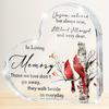 Memorial Keepsake Gift - Heart-Shaped Acrylic Sympathy Token with Red Cardinals & Birch Tree, Bereavement Gift for Loss of Loved One, Home/ Office/ Ch