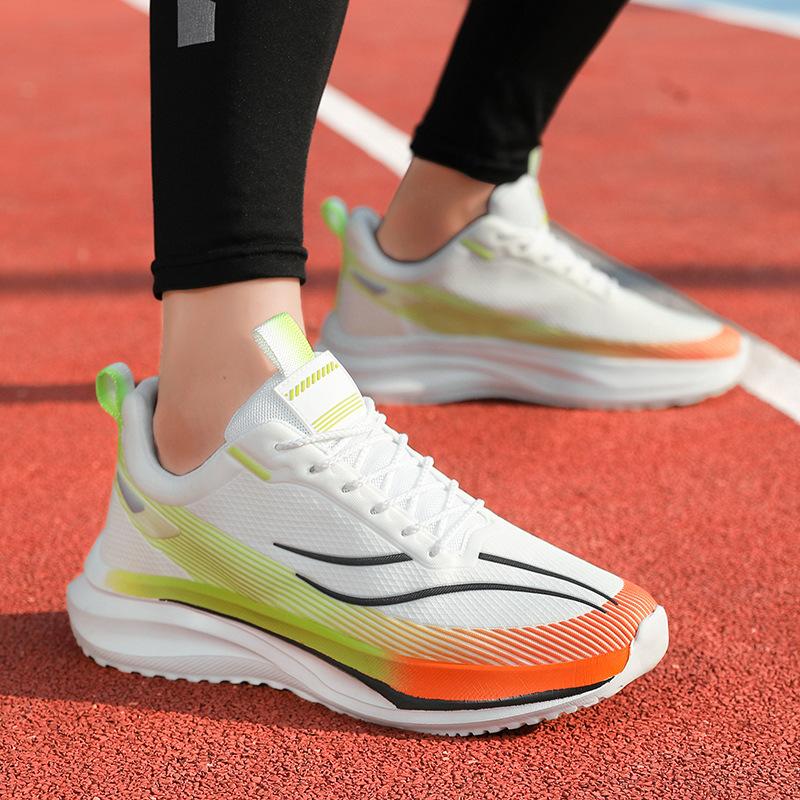 2025 foreign trade explosion large size 47 sports shoes men's large lightweight shock absorption red rabbit fitness running shoes tide