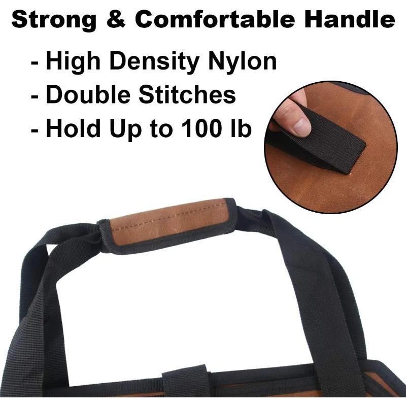 Multipurpose Firewood Storage Bag Water Resistant Tear Resistant Large Log Carrier For Garden Patio Camping Fireplace Outdoor