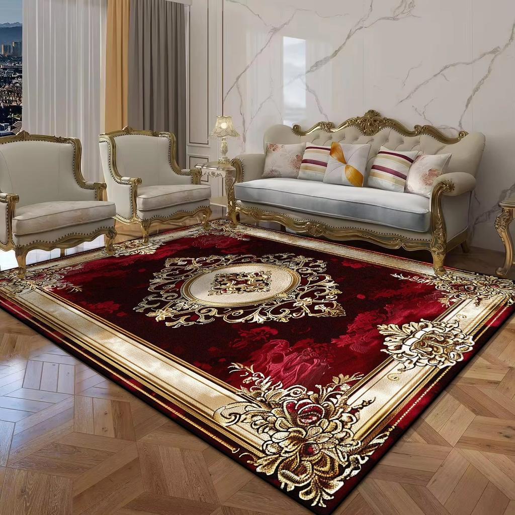 Tapete Persa de Luxo Sala de Estar Tapete de Tamanho Grande Tapete Antiderrapante para Mesas de Centro Decoração de Casa Tapete para Quarto Sala de Estar Tapis Salon