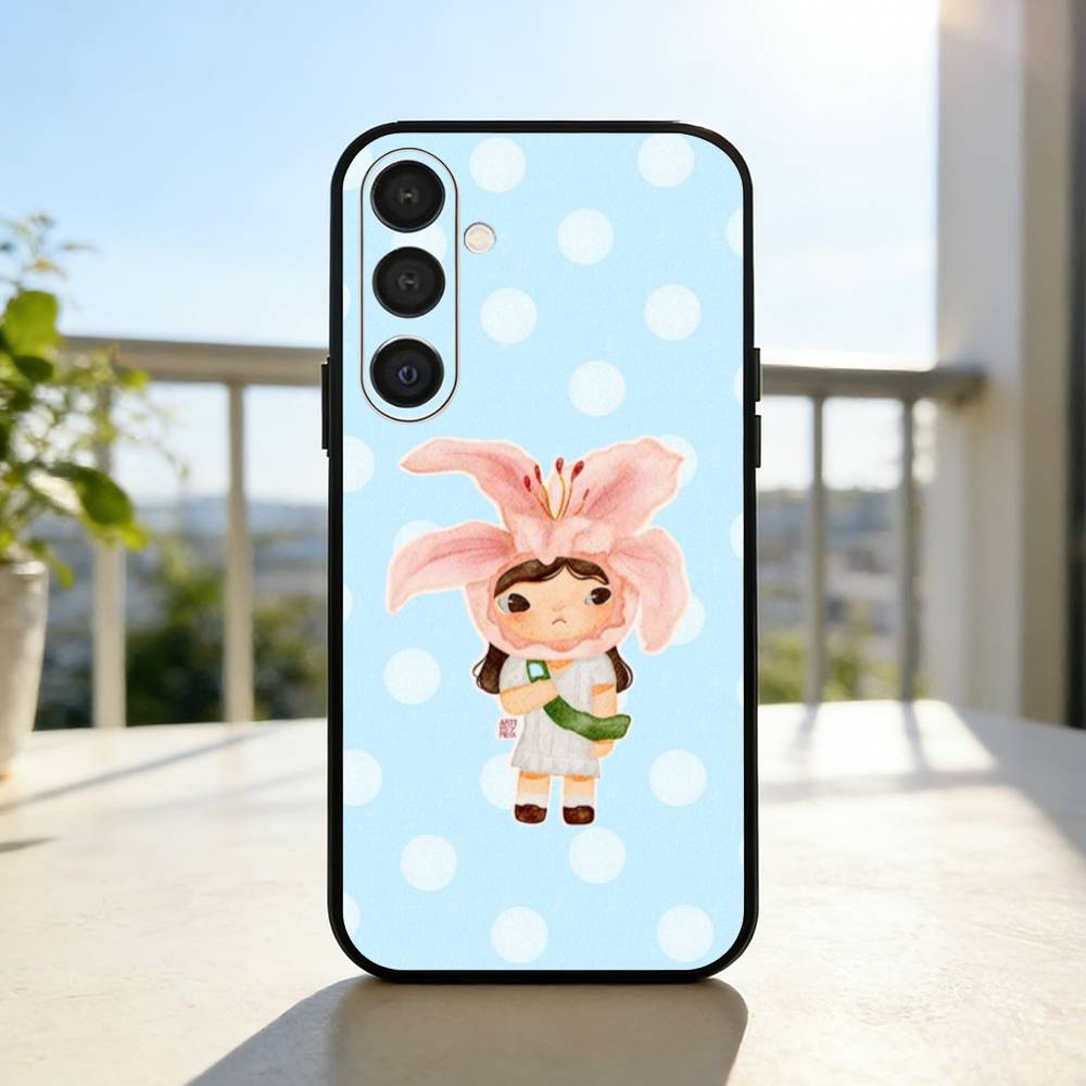 Cute Y-Yoshitomo Nara Phone Case For Samsung A73,72,71,53,52,51,22,91,80, Soft Black Cover
