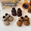 2025 Neue Baumwollschuhe für Kinder mit Fleecefutter: Gemütliche, warme Winterfußbekleidung mit geschlossenem Fersenbereich für Babys