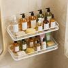 Rustproof Shower Shampoo Rack Waterproof Condiment Storage Shelf Bathroom Accessories