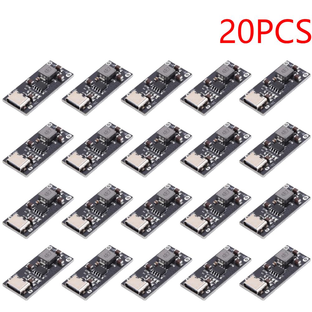 1-20PCS Type-C USB Input High Current 3A Polymer Ternary Lithium Battery Quick Fast Charging Board PLR IP2312 5V To 4.2V 4.35V