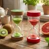 Colorful Fruit Sand Clock Portable Sand Hourglass Timer Novelty 3 Minutes Hourglass  Child
