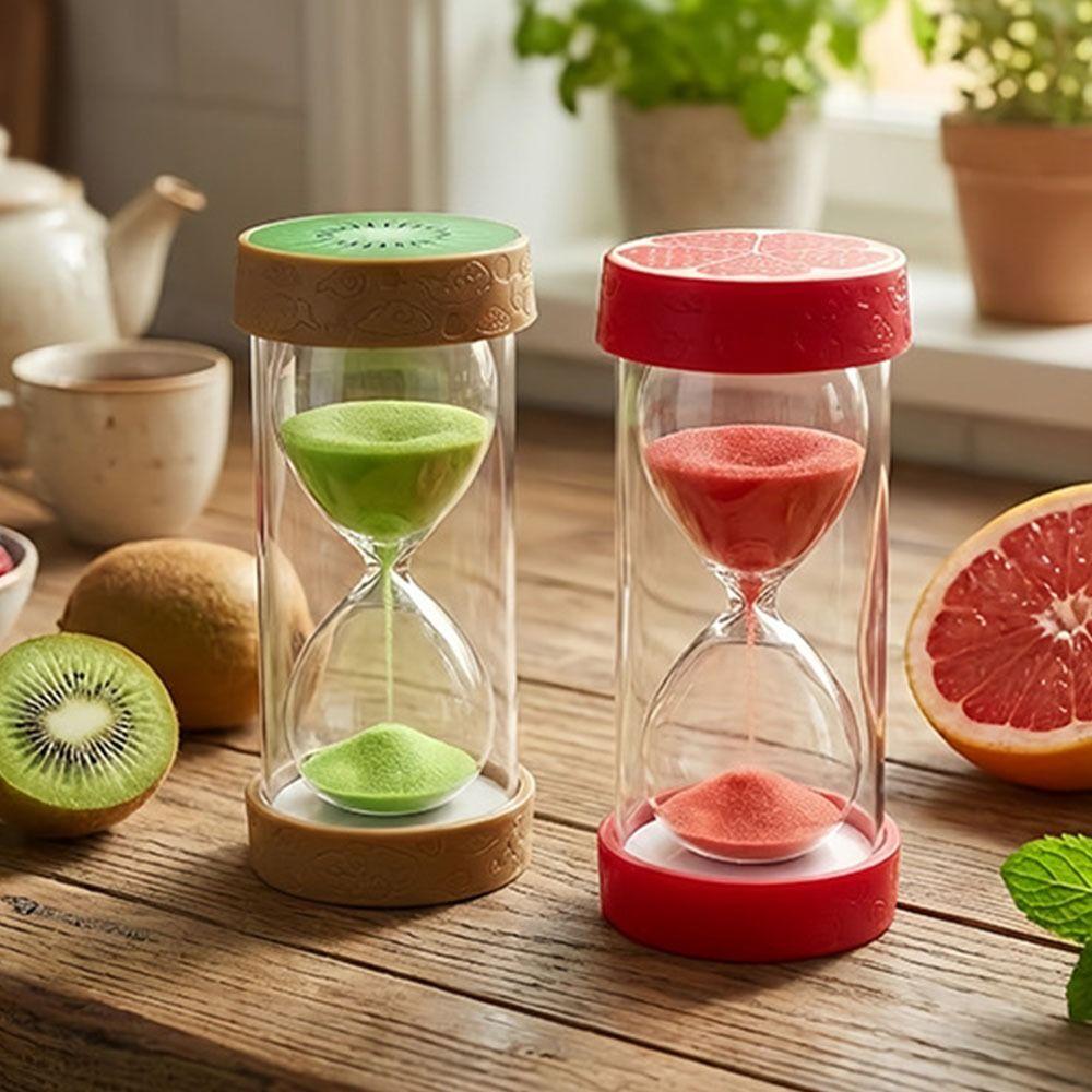 Colorful Fruit Sand Clock Portable Sand Hourglass Timer Novelty 3 Minutes Hourglass Child