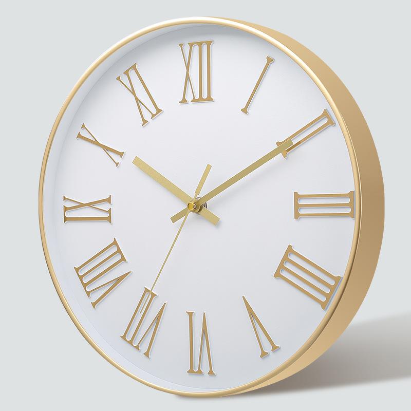 12 Inch 30CM Silent Wall Clock, Creative and Fashionable, Three-dimensional Digital Minimalist Clock for Home Living Room