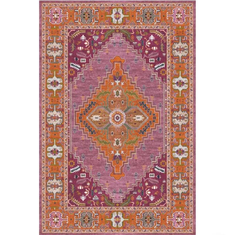 Etnische Stijl Tapijten voor Woonkamer Huis Wasbaar Antislip Vloermat Grote Oppervlakte Slaapkamer Decoratie Nachtkastje Tapijt Bohemien Lounge Tapijt 80x160cm