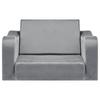 Canapé Enfant 2-en-1, Canapé Doux Pliant pour Tout-Petit avec Accoudoirs, Fabriqué en Éponge 28D et Velours Court, Chaise pour Tout-Petit Convertible en Transat, Canapé Enfant Dépliable