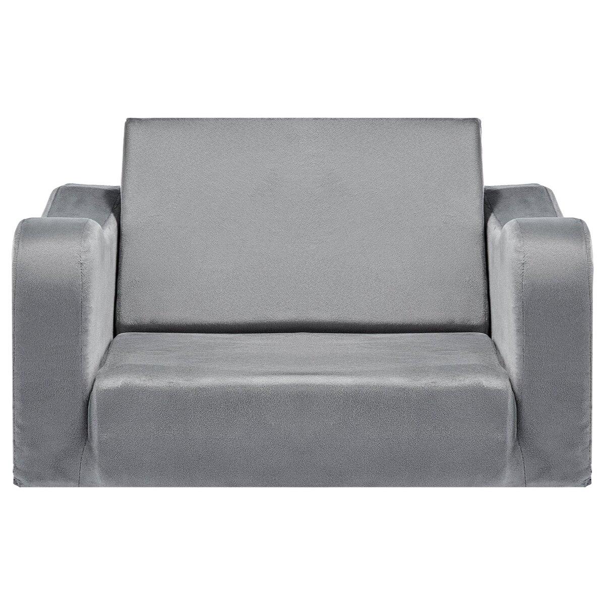 2-in-1 Kids Sofa, Foldable Toddler Soft