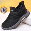 Men's Winter Warm Snow Boots with Fur Lined Warm Slip On Short Boots for Male Comfortable Outdoor Waterproof Booties Fleece Lining Walking Shoes
