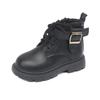 Kids Motorcycle Boots Handsome Fashion Boys Girls Ankle Boots Solid Color Versatile 2024 Brand New Kids Short Boots Soft Sole