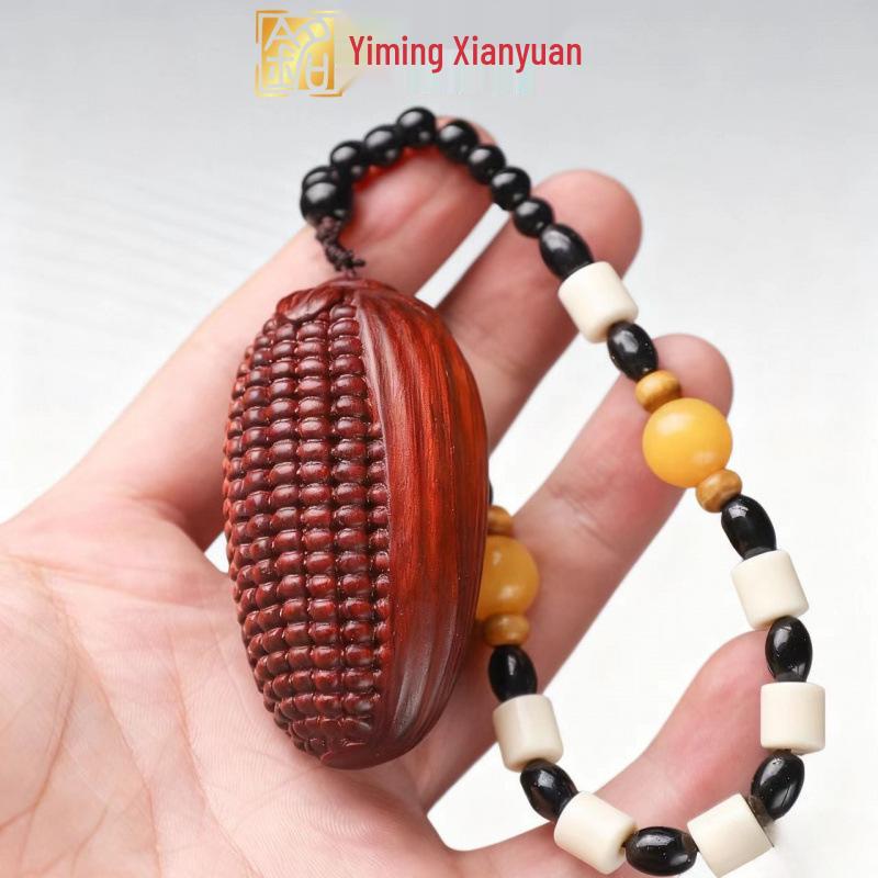 Rosewood Bamboo Joint Golden Cicada Carving – Boyfriend's Personal Ornament