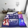 Poster Katseye Coperta Plaid in Flanella Coperta Kpop per Casa Auto Trapunta Super Morbida,