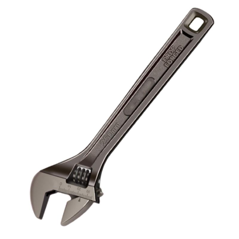 8-18inch Adjustable Wrench Wide Jaw Opening Precise Jaw Design Grips Measurement Scales Engraved On the Tool