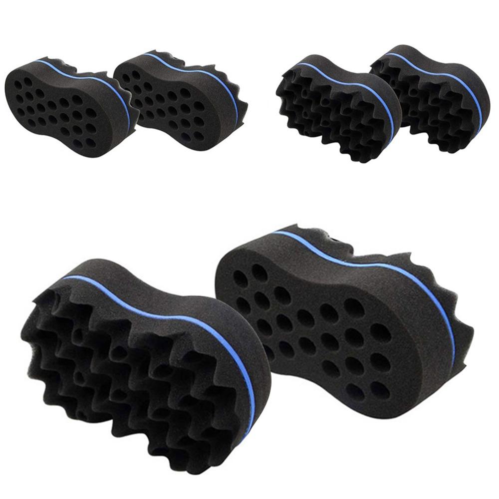 2pcs Durable Curl Sponge Extra Thick Barber Curl Sponge Daily Grooming Dread Sponge  Home Use