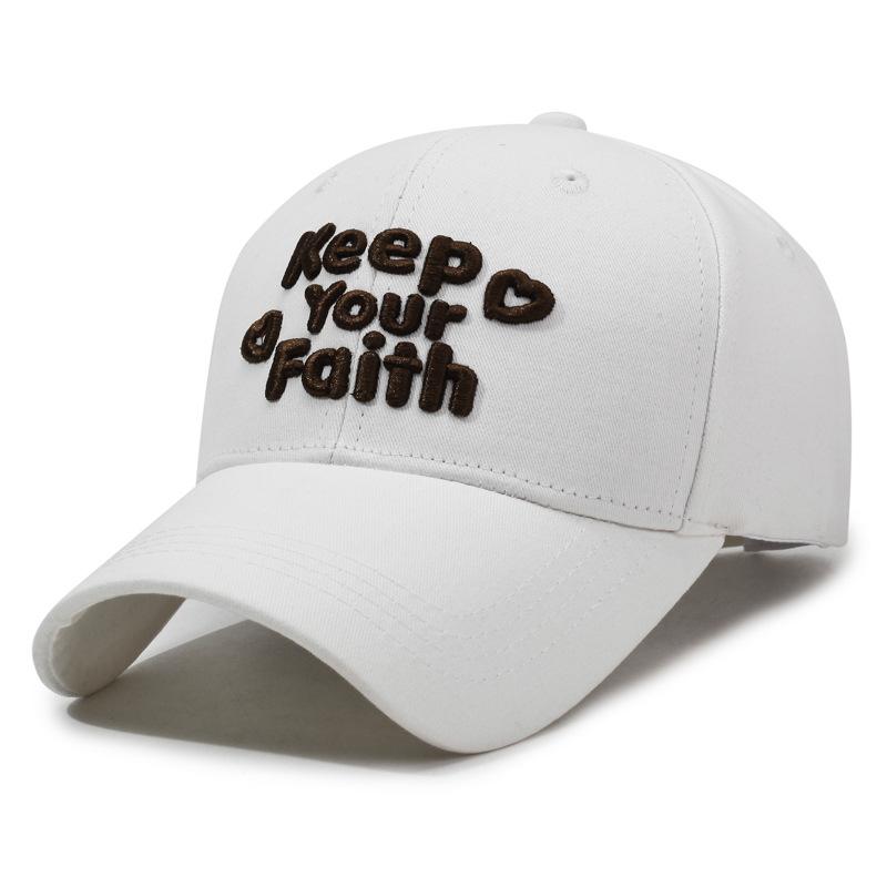 Bestickte Buchstaben Baseballkappe Herren Damen Jugend Studentenmütze Retro Sonnenhut