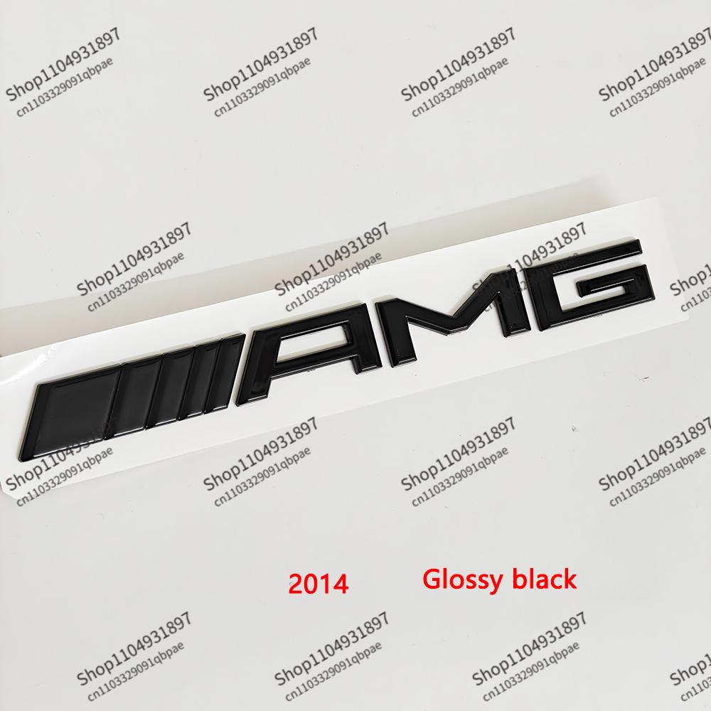3D ABS Black Logo AMG Emblem Letters Car Trunk Badge For Mercedes Benz W204 W205 W176 W177 W212 W213 AMG Sticker Accessories